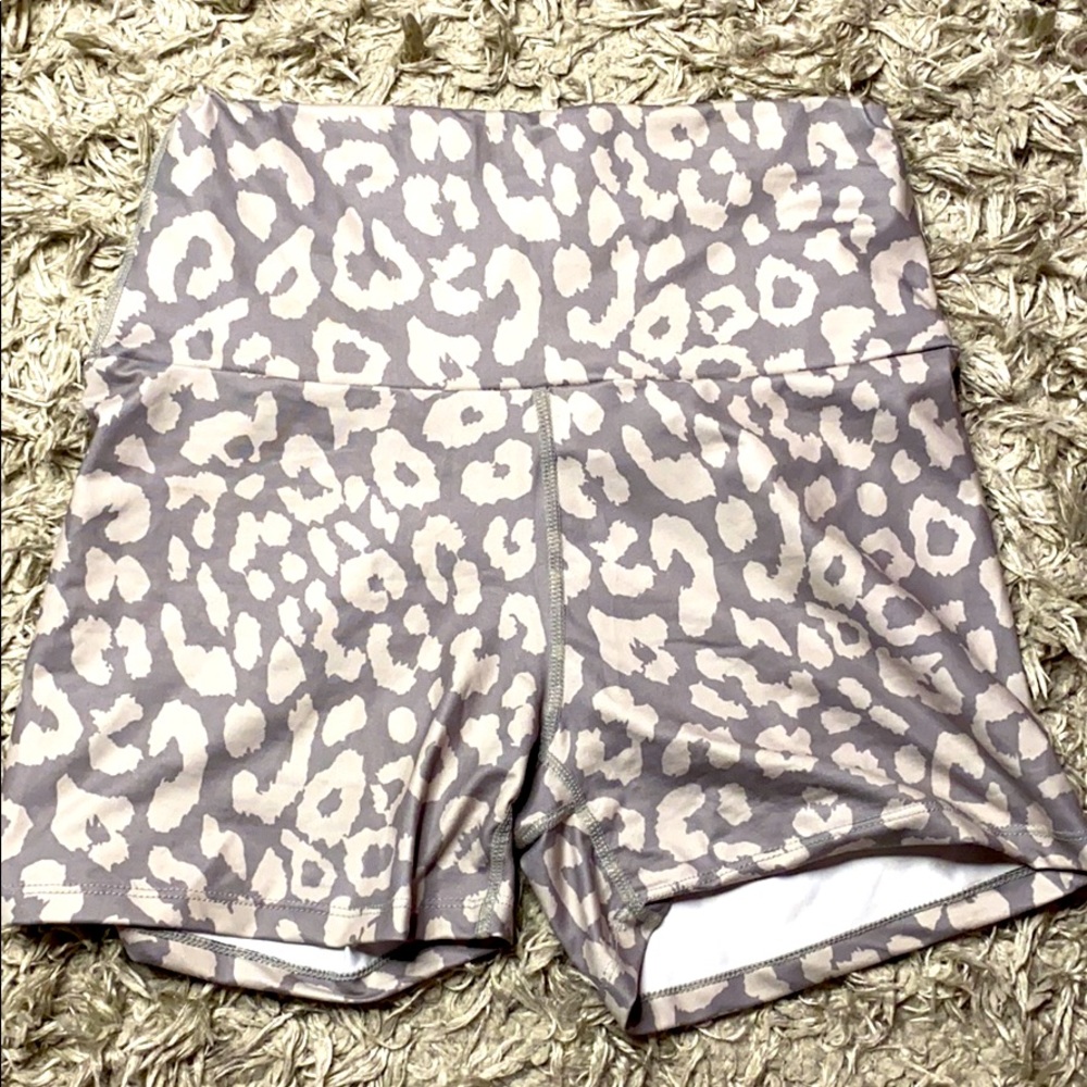 Gray Leopard shorts